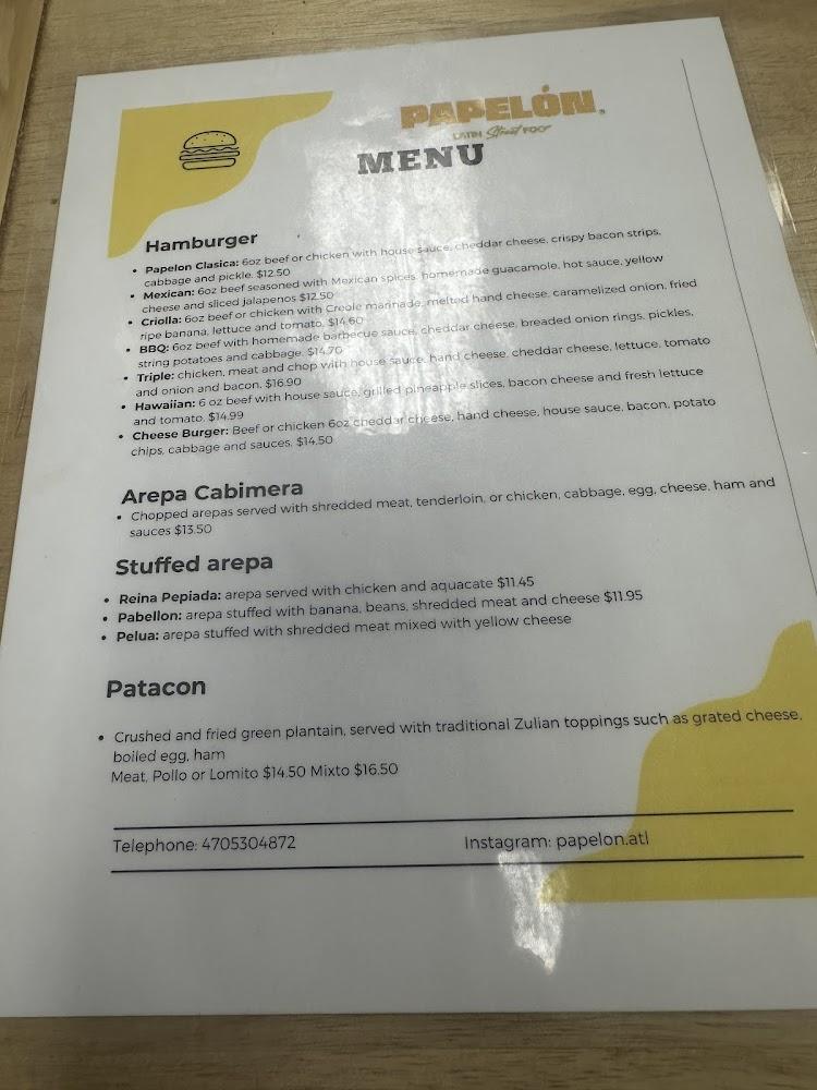 Papelon Menu image 4